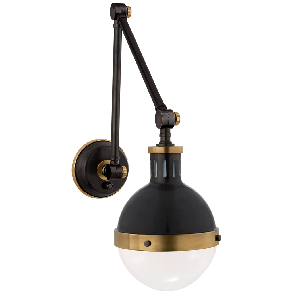 TOB2090BZHABWG Thomas O'Brien Hicks 1 Light Swing Arm | Main Image