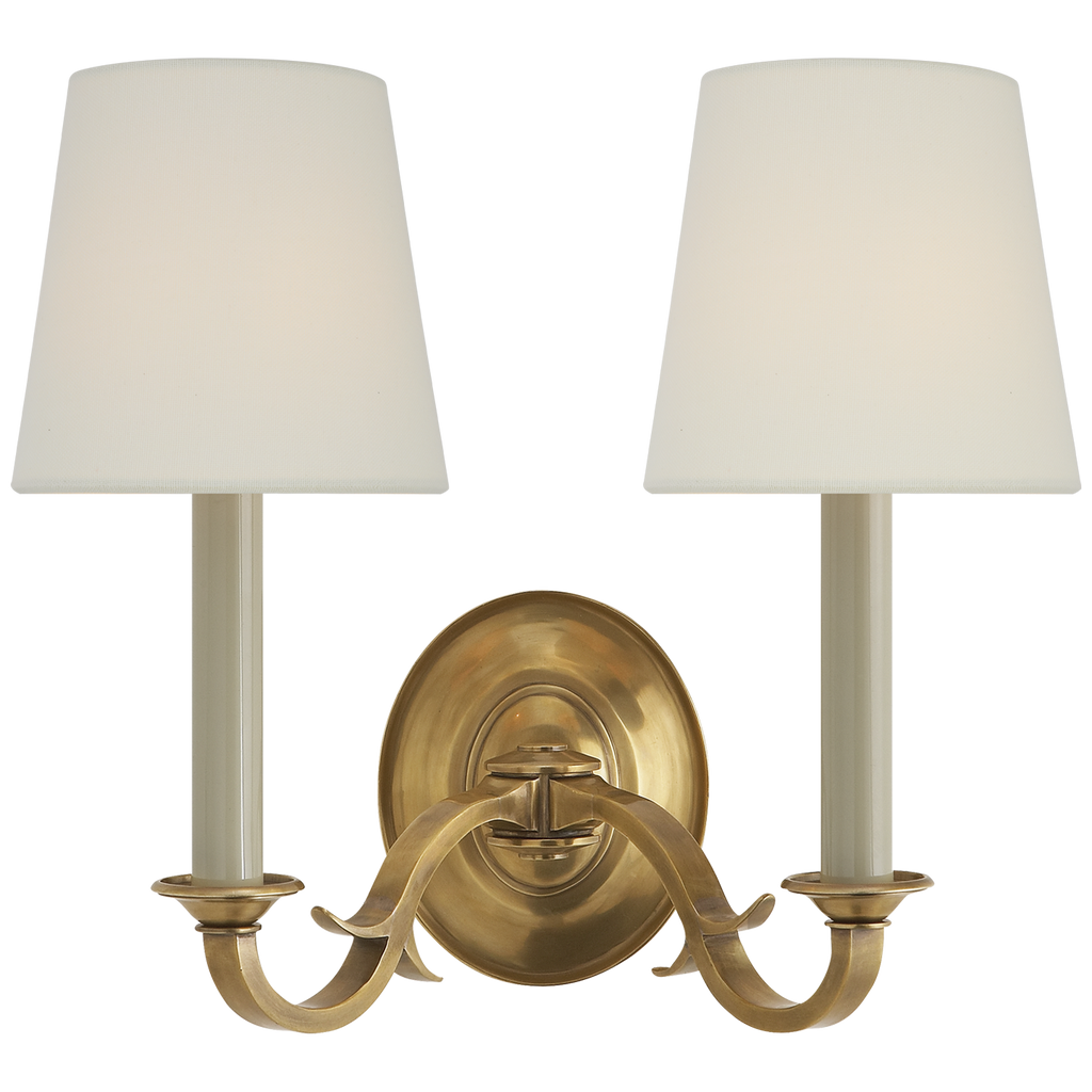 TOB2121HABL Thomas O'Brien Channing 2 Light Sconce | Main Image