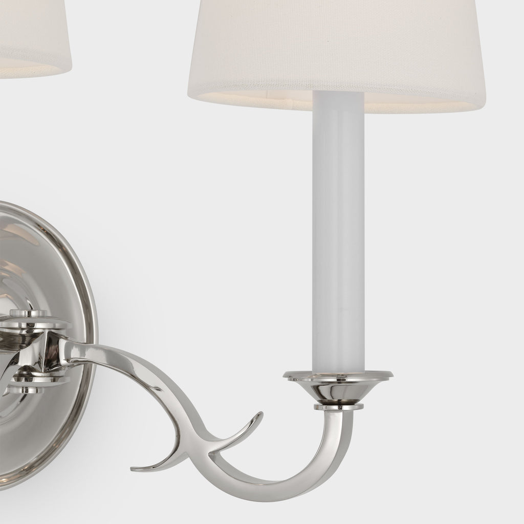 TOB2121PNL Thomas O'Brien Channing 2 Light Sconce | Alternate Image