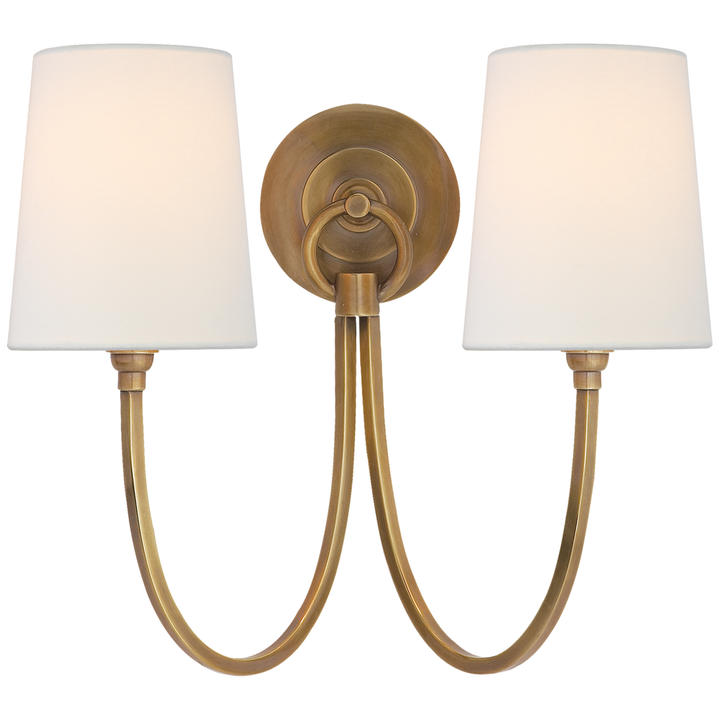 TOB2126HABL Thomas O'Brien Reed 2 Light Sconce | Main Image