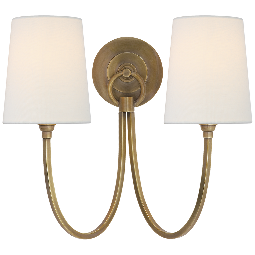 TOB2126HABL Thomas O'Brien Reed 2 Light Sconce | Alternate Image