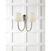 TOB2126PNL Thomas O'Brien Reed 2 Light Sconce | Lifestyle Image