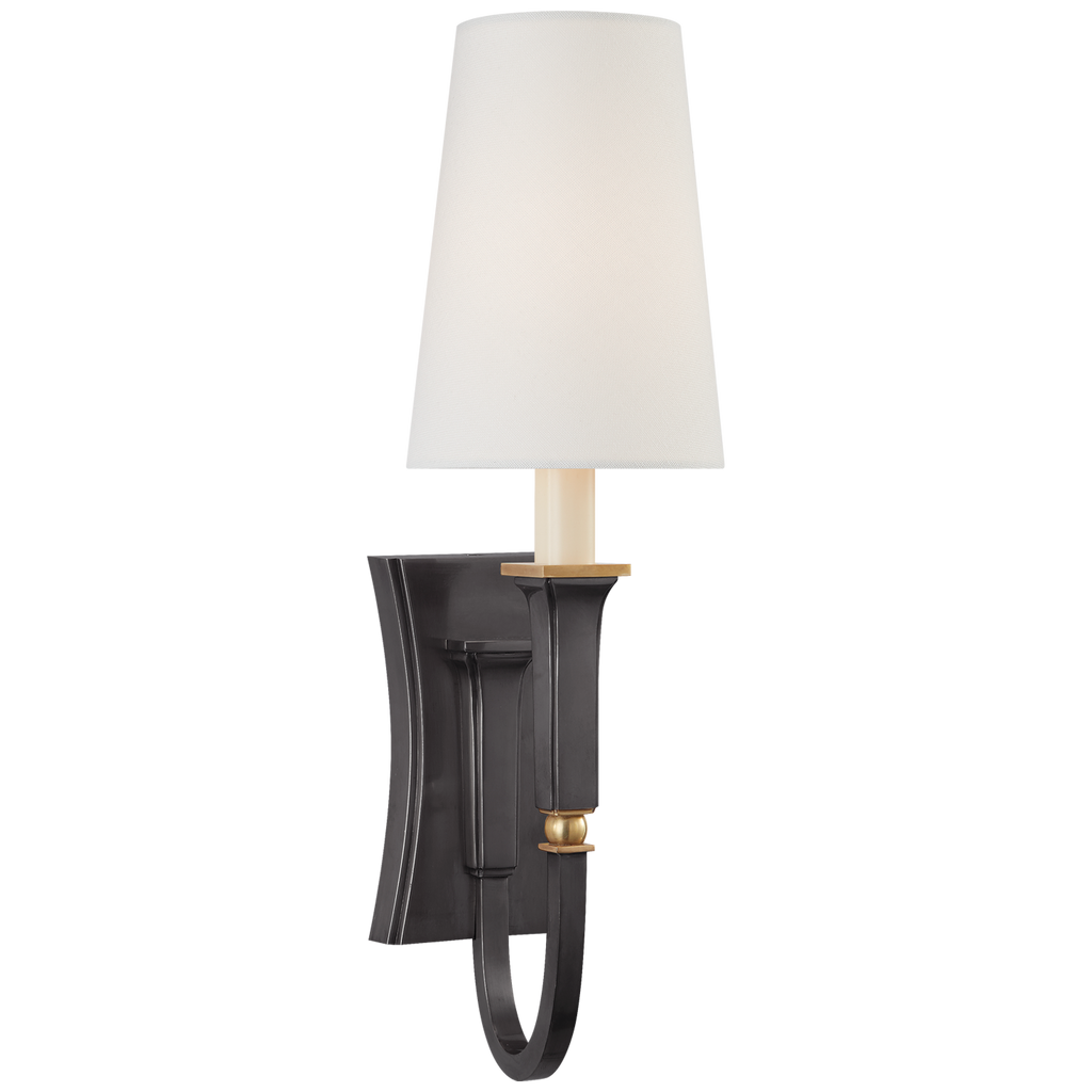 TOB2272BZHABL Thomas O'Brien Delphia 1 Light Sconce | Main Image