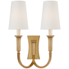 TOB2273HABL Thomas O'Brien Delphia 2 Light Sconce | Main Image