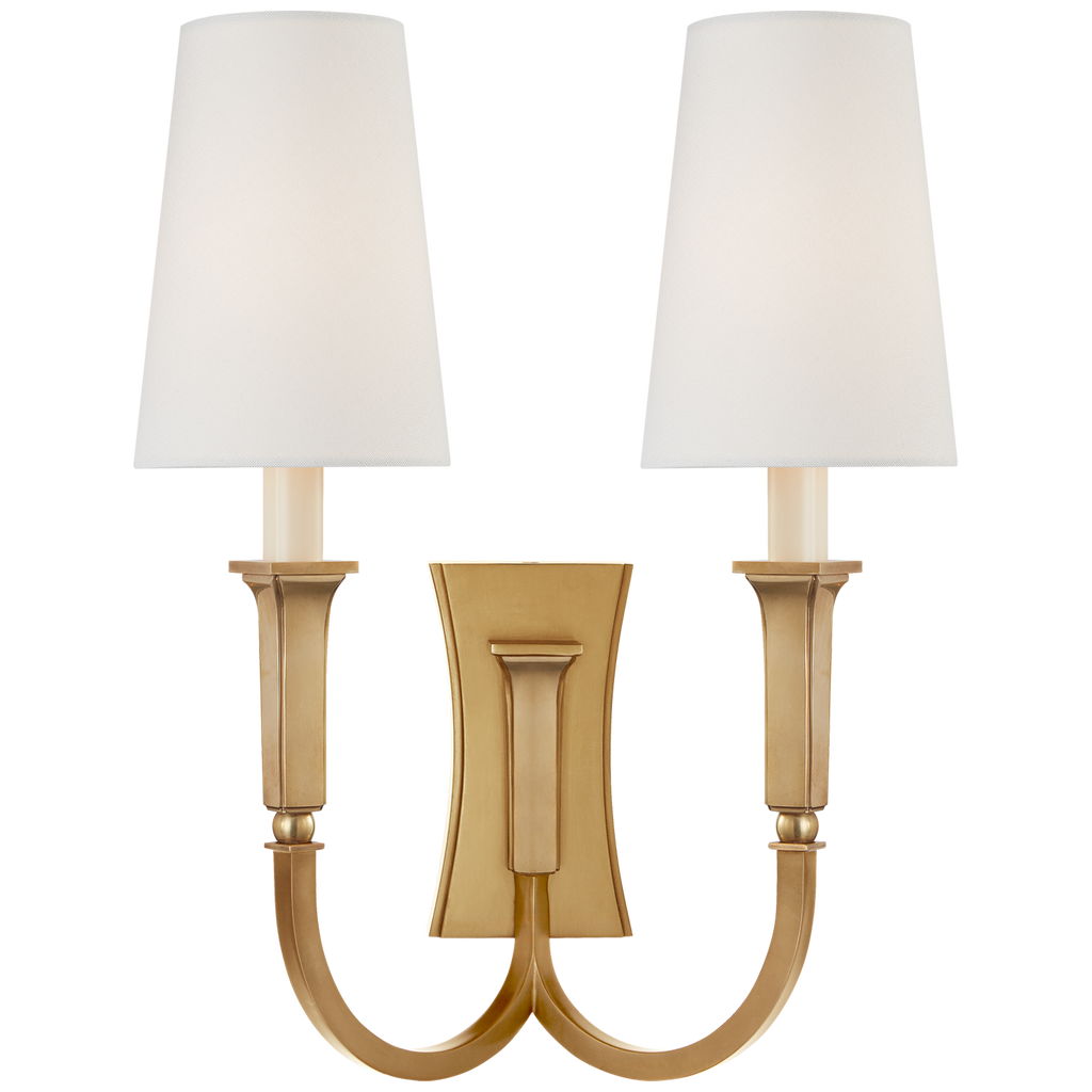 TOB2273HABL Thomas O'Brien Delphia 2 Light Sconce | Main Image