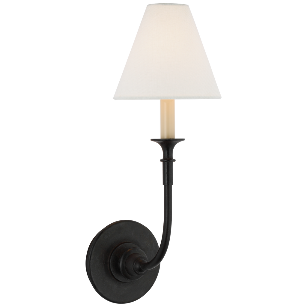 TOB2450AIL Thomas O'Brien Piaf 1 Light Sconce | Main Image