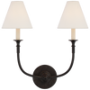TOB2451AIL Thomas O'Brien Piaf 2 Light Sconce | Main Image
