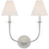 TOB2451PWL Thomas O'Brien Piaf 2 Light Sconce | Main Image