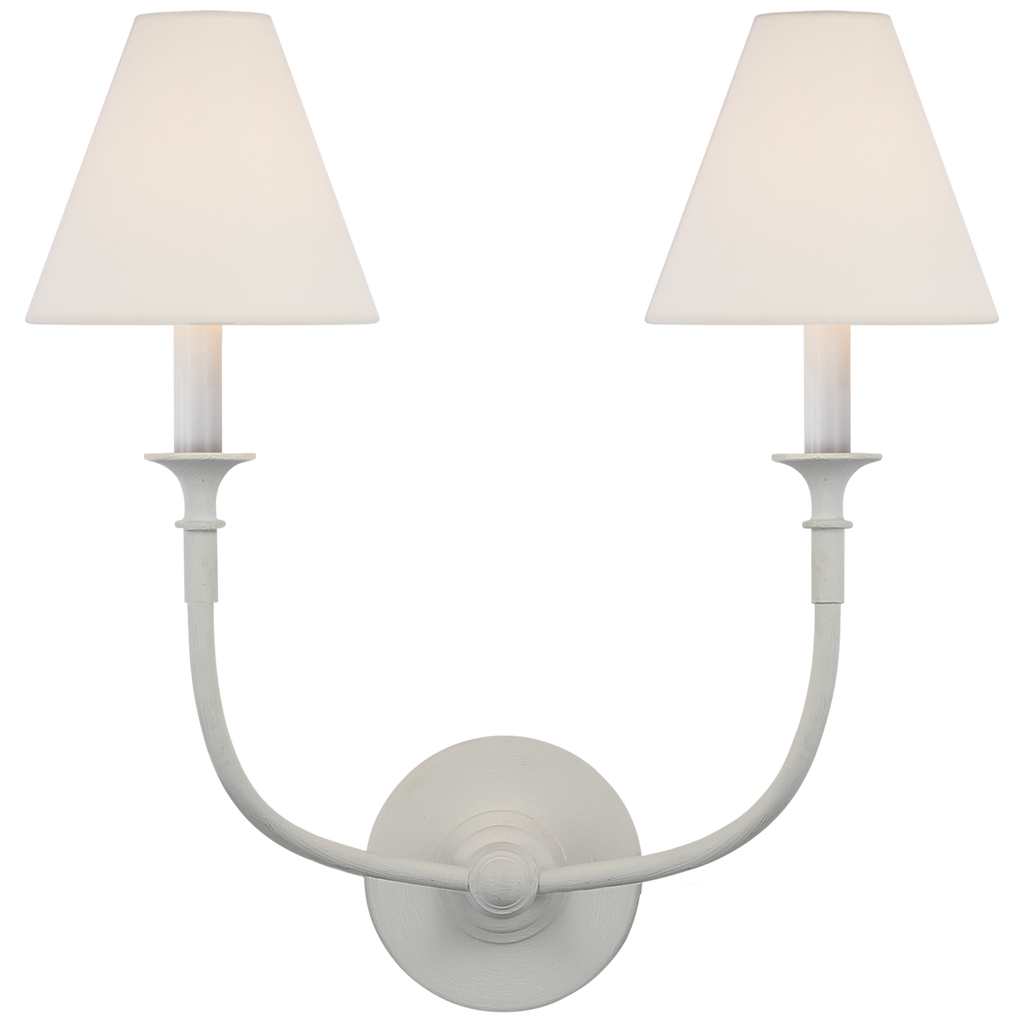 TOB2451PWL Thomas O'Brien Piaf 2 Light Sconce | Main Image