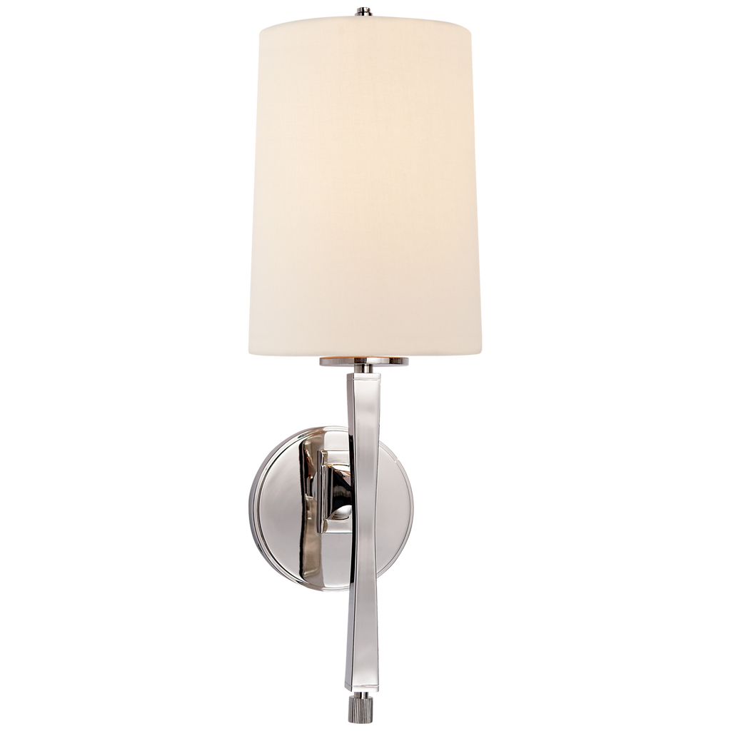 TOB2740PNL Thomas O'Brien Edie 1 Light Sconce | Main Image