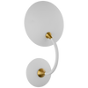 TOB2780WHTHAB Thomas O'Brien Keira 1 Light Sconce | Main Image
