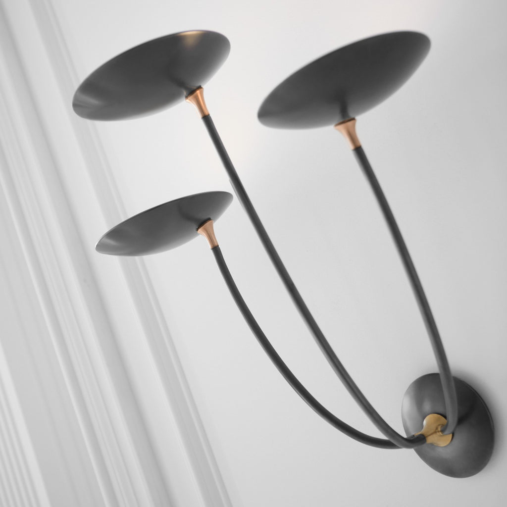 TOB2785BZHAB Thomas O'Brien Keira 1 Light Sconce | Alternate Image