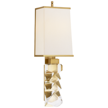 Crystal and Hand-Rubbed Antique Brass