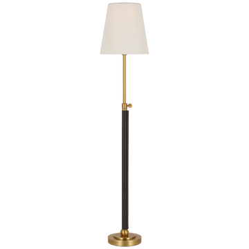 Hand-Rubbed Antique Brass and Chocolate Leather