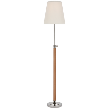Polished Nickel and Natural Leather