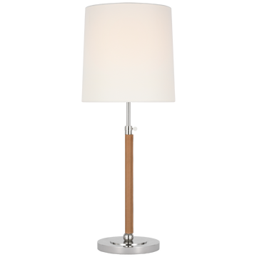 Polished Nickel and Natural Leather