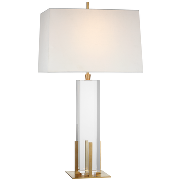 Crystal and Hand-Rubbed Antique Brass
