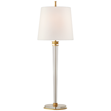 Hand-Rubbed Antique Brass and Crystal