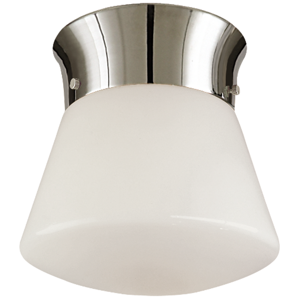 TOB4000PN Thomas O'Brien Perry 1 Light Flush Mount | Main Image