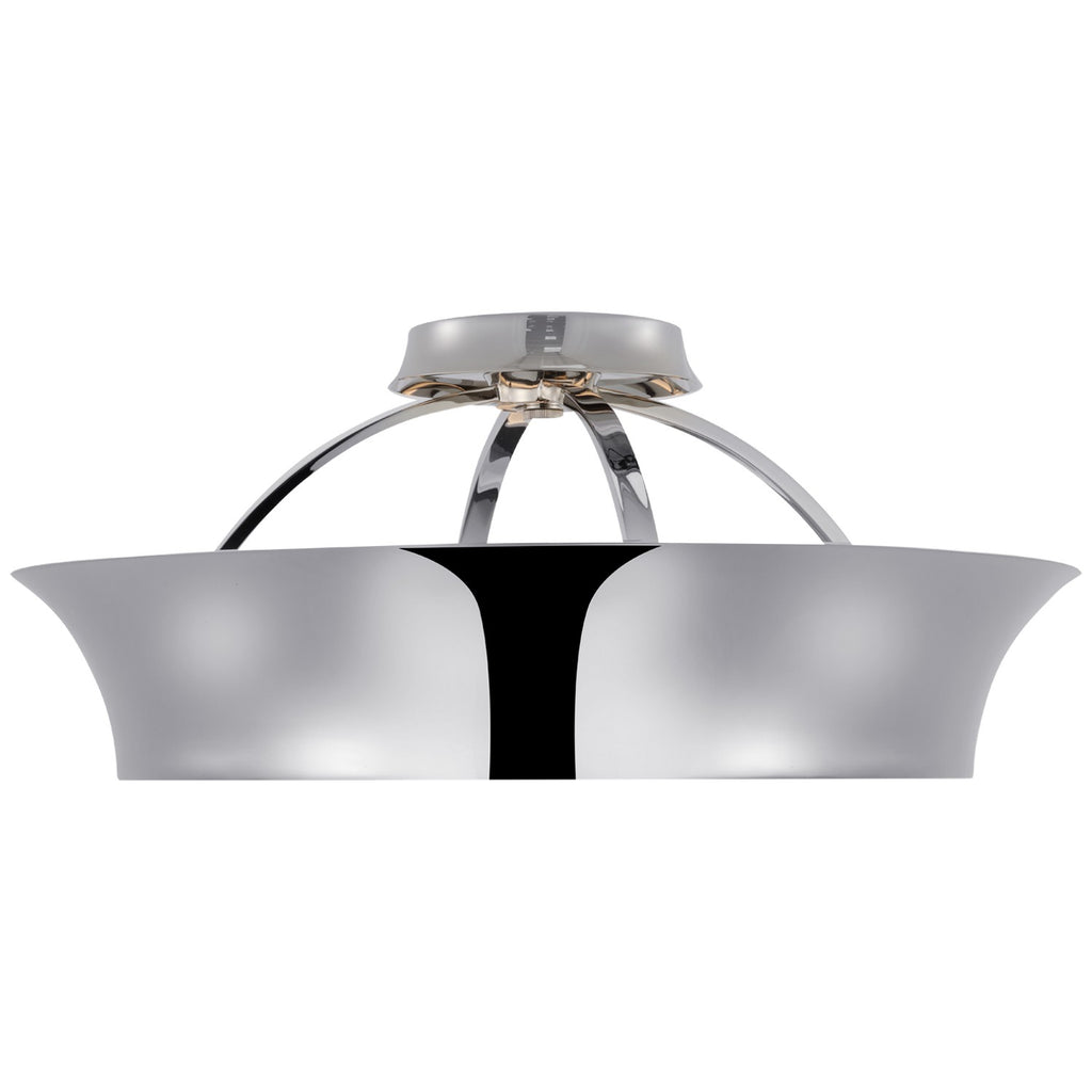 TOB4521PN Thomas O'Brien Garland 1 Light Semi-Flush Mount | Alternate Image