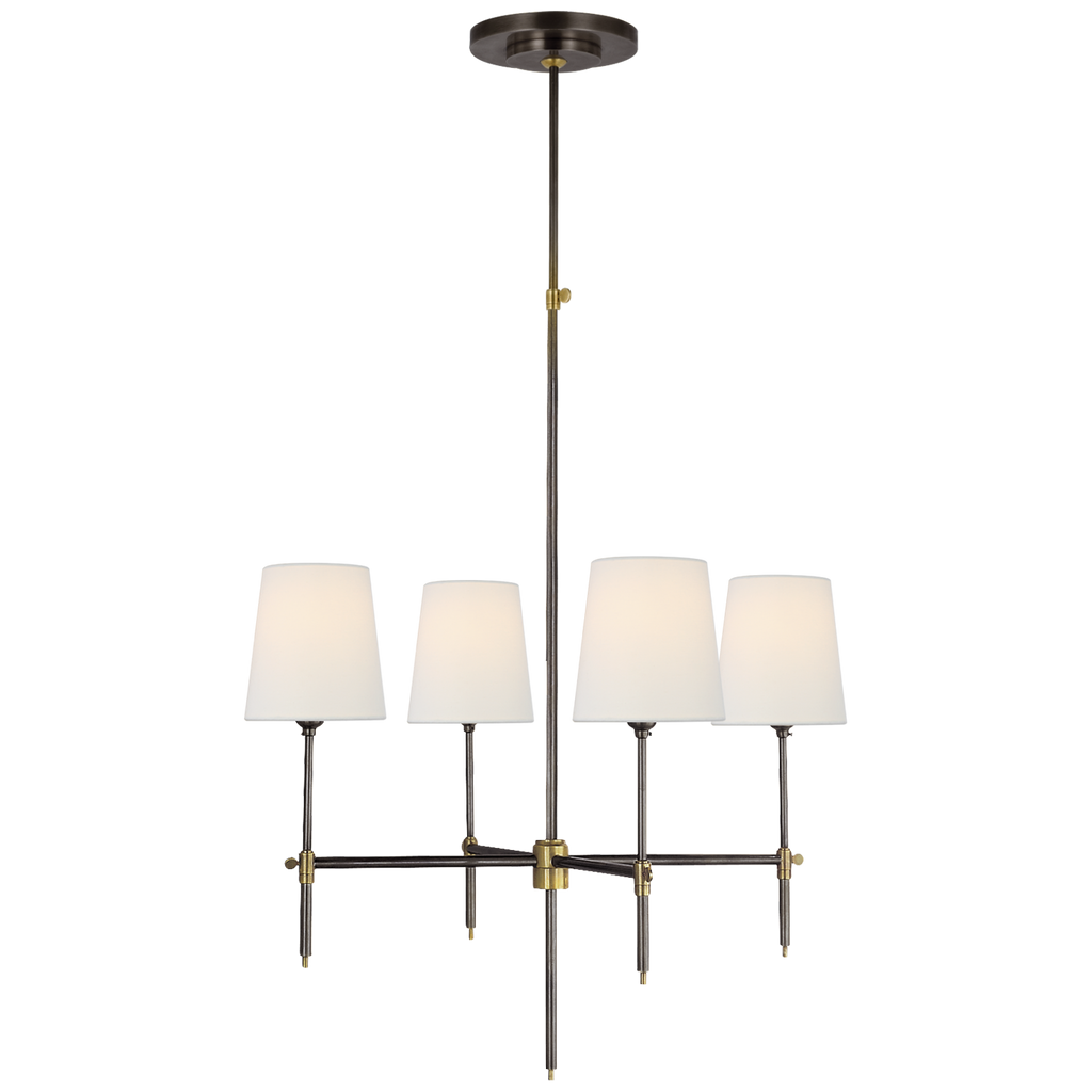 TOB5002BZHABL Thomas O'Brien Bryant 4 Light Chandelier | Main Image