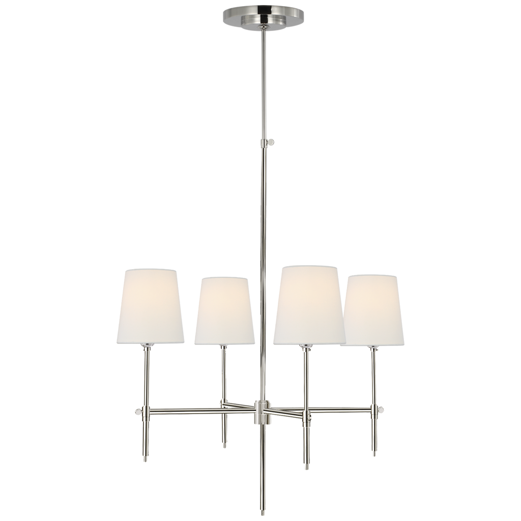 TOB5002PNL Thomas O'Brien Bryant 4 Light Chandelier | Main Image