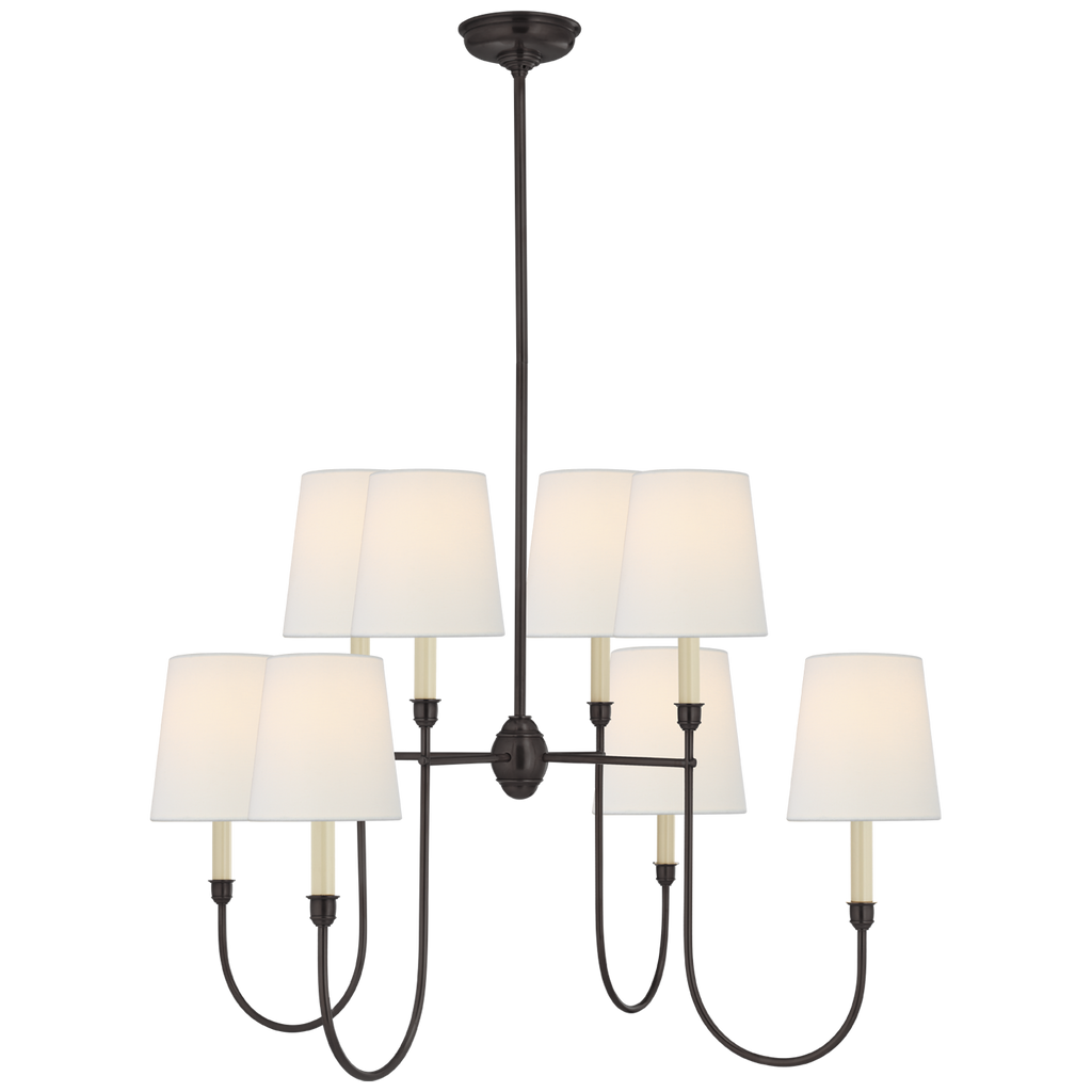 TOB5008BZL Thomas O'Brien Vendome 8 Light Chandelier | Alternate Image