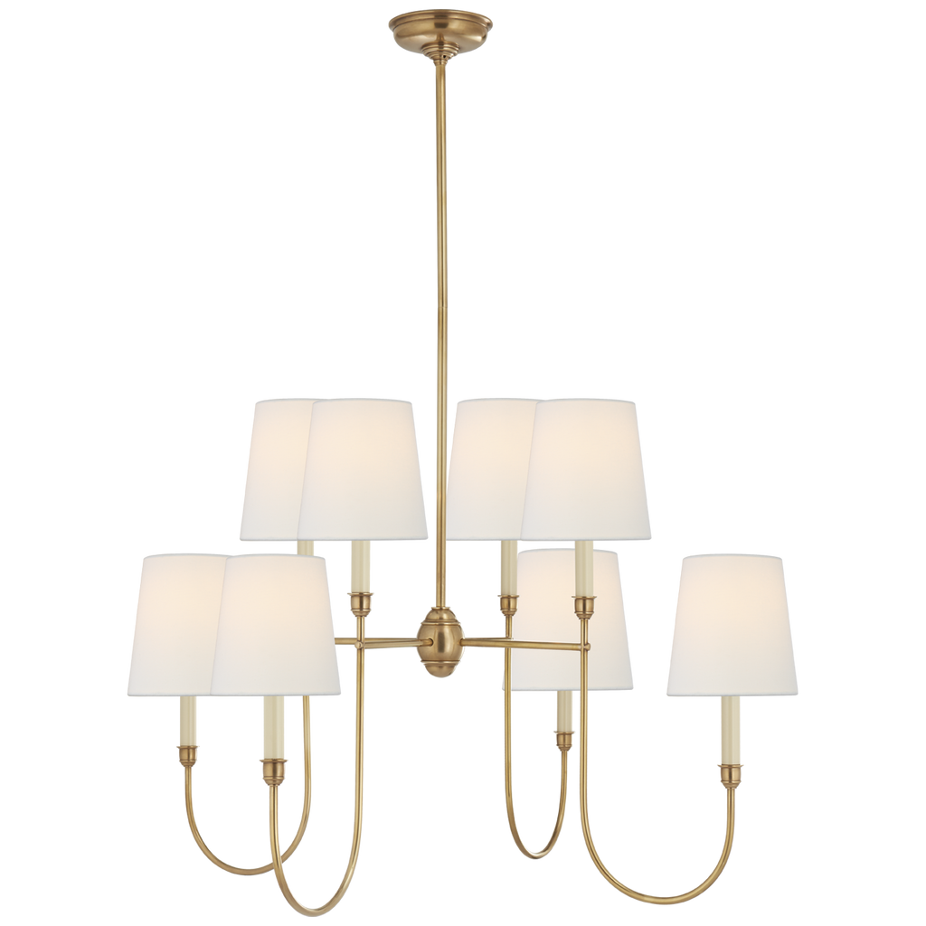 TOB5008HABL Thomas O'Brien Vendome 8 Light Chandelier | Alternate Image