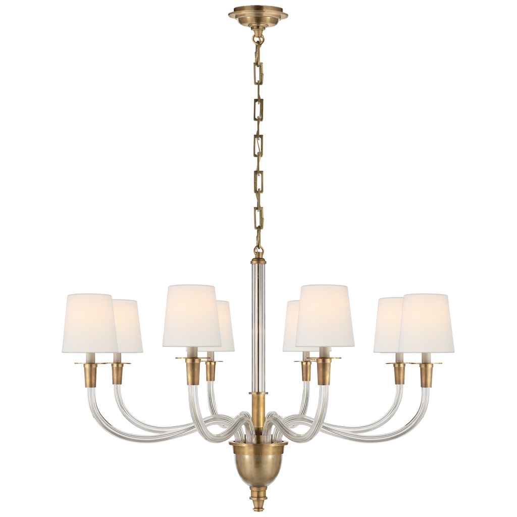 TOB5032HABL Thomas O'Brien Vivian 8 Light Chandelier | Main Image