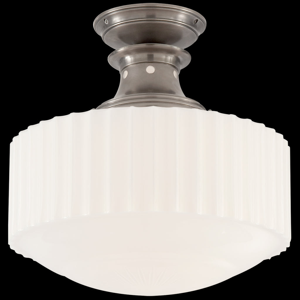 TOB5150ANWG Thomas O'Brien Milton 1 Light Semi Flush Mount | Main Image
