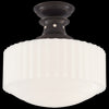 TOB5150BZWG Thomas O'Brien Milton 1 Light Semi Flush Mount | Main Image