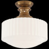 TOB5150HABWG Thomas O'Brien Milton 1 Light Semi Flush Mount | Main Image