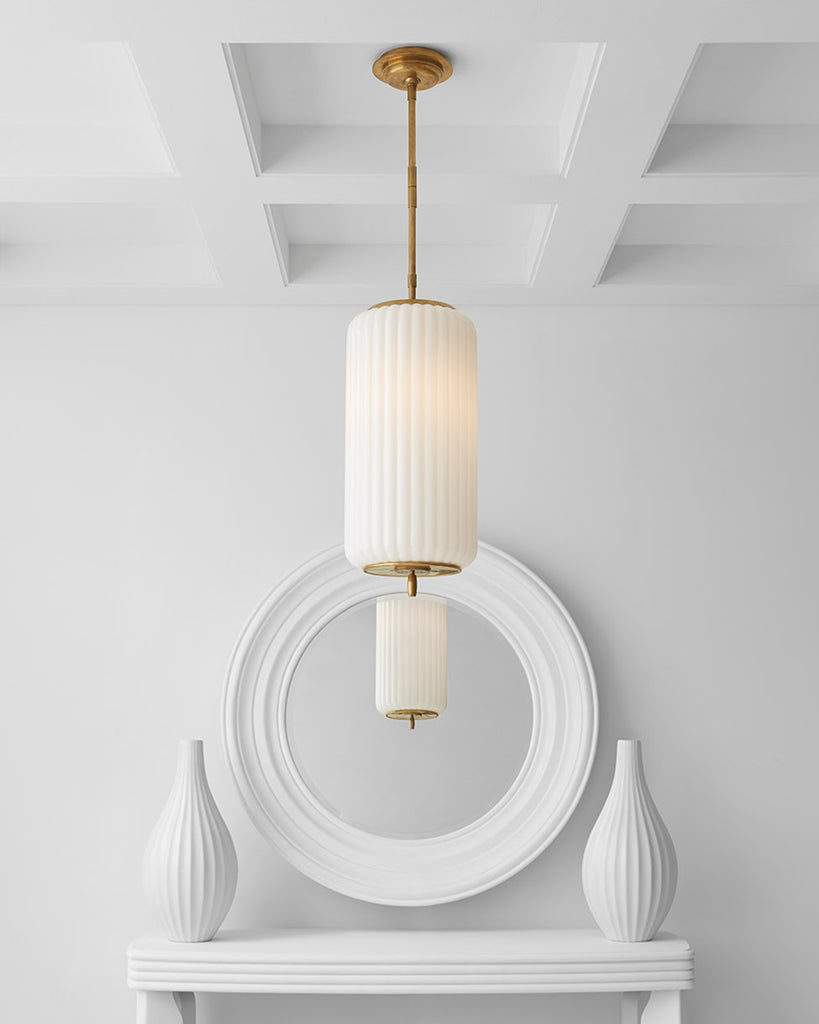 TOB5160HABWG Thomas O'Brien Eden 3 Light Pendants | Lifestyle Image