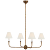 TOB5451AGL Thomas O'Brien Piaf 4 Light Chandelier | Main Image