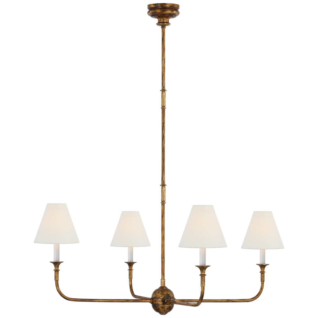 TOB5451AGL Thomas O'Brien Piaf 4 Light Chandelier | Main Image