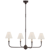TOB5451AIEBOL Thomas O'Brien Piaf 4 Light Chandelier | Main Image