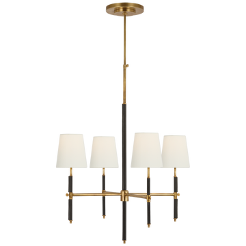 Hand-Rubbed Antique Brass and Chocolate Leather