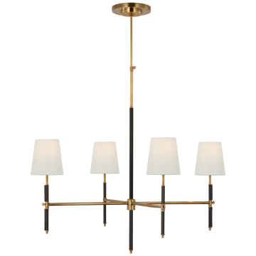 Hand-Rubbed Antique Brass and Chocolate Leather