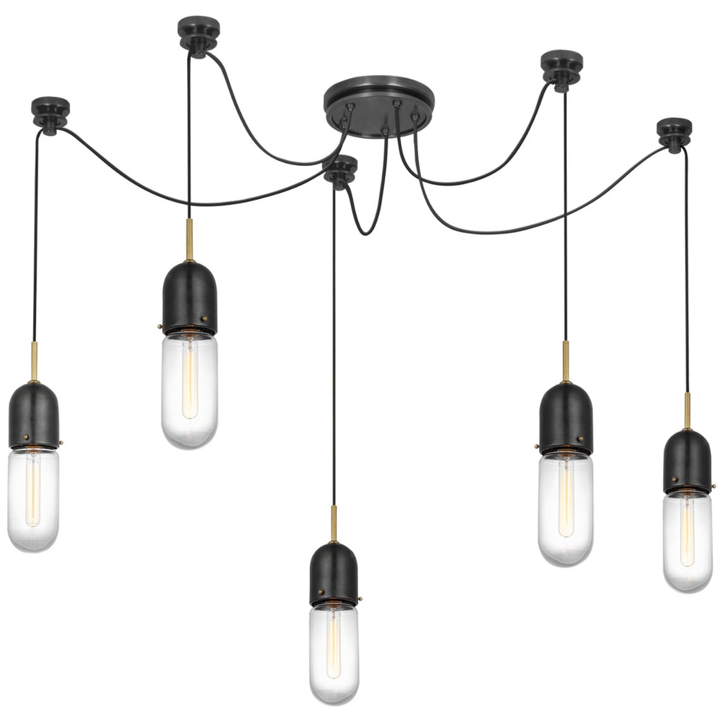 TOB5645BZHABCG5 Thomas O'Brien Junio 5 Light Pendants | Alternate Image