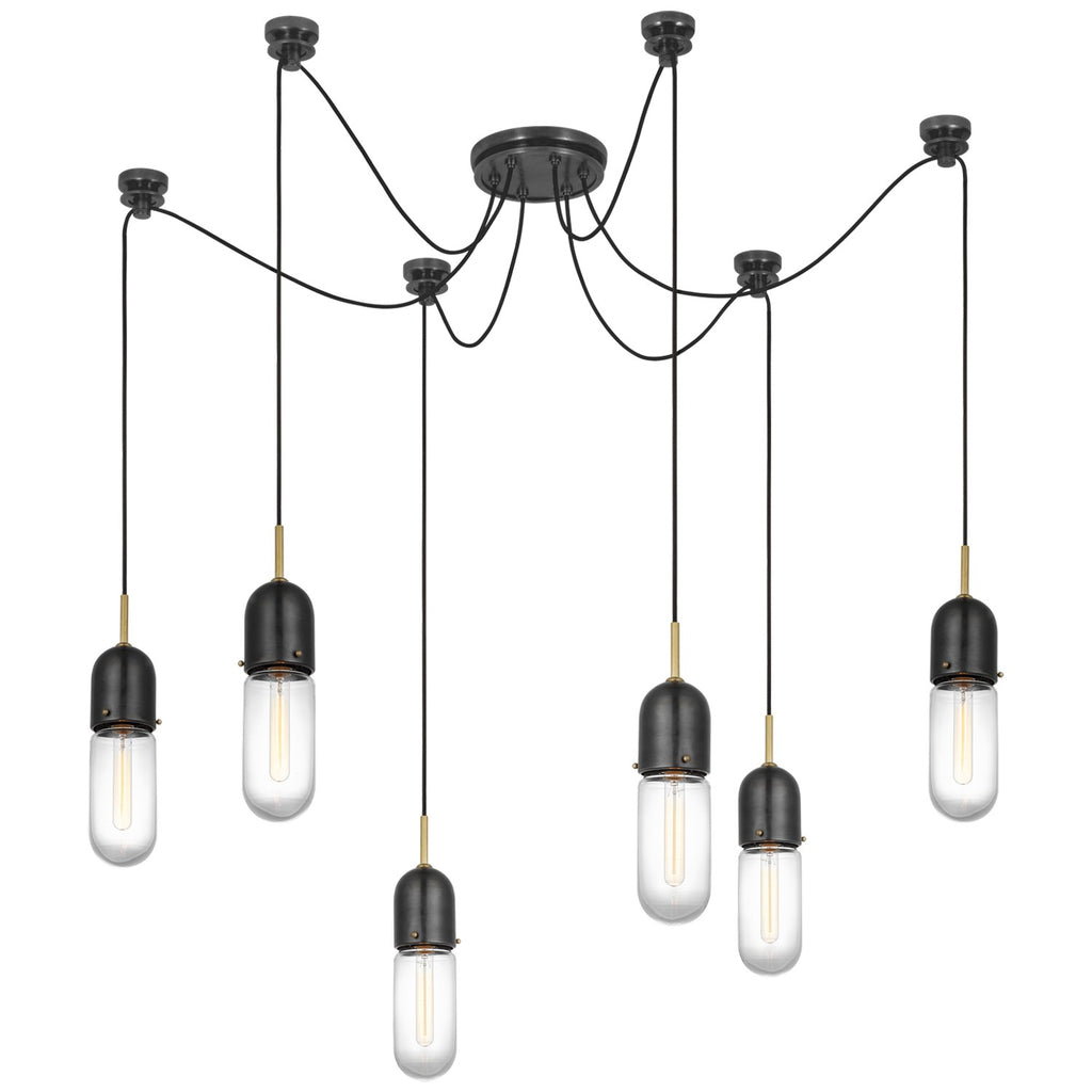 TOB5645BZHABCG6 Thomas O'Brien Junio 6 Light Pendants | Alternate Image