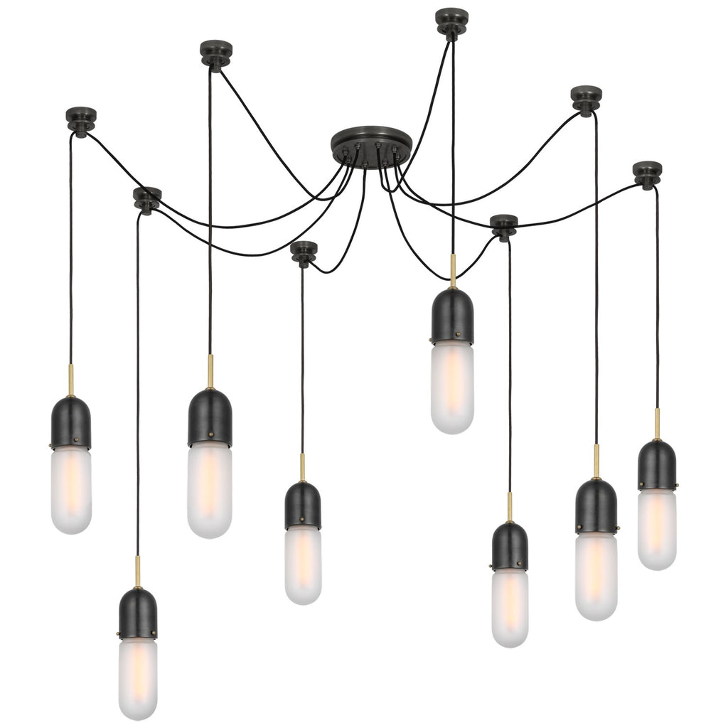 TOB5645BZHABFG8 Thomas O'Brien Junio 8 Light Pendants | Alternate Image