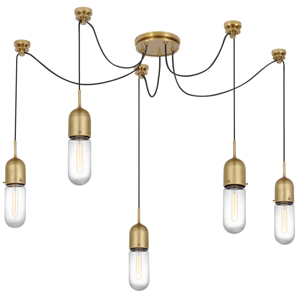 TOB5645HABCG5 Thomas O'Brien Junio 5 Light Pendants | Main Image