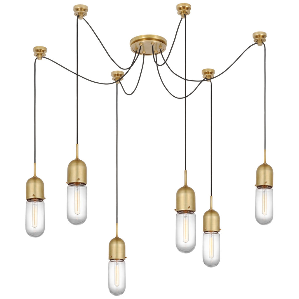 TOB5645HABCG6 Thomas O'Brien Junio 6 Light Pendants | Alternate Image