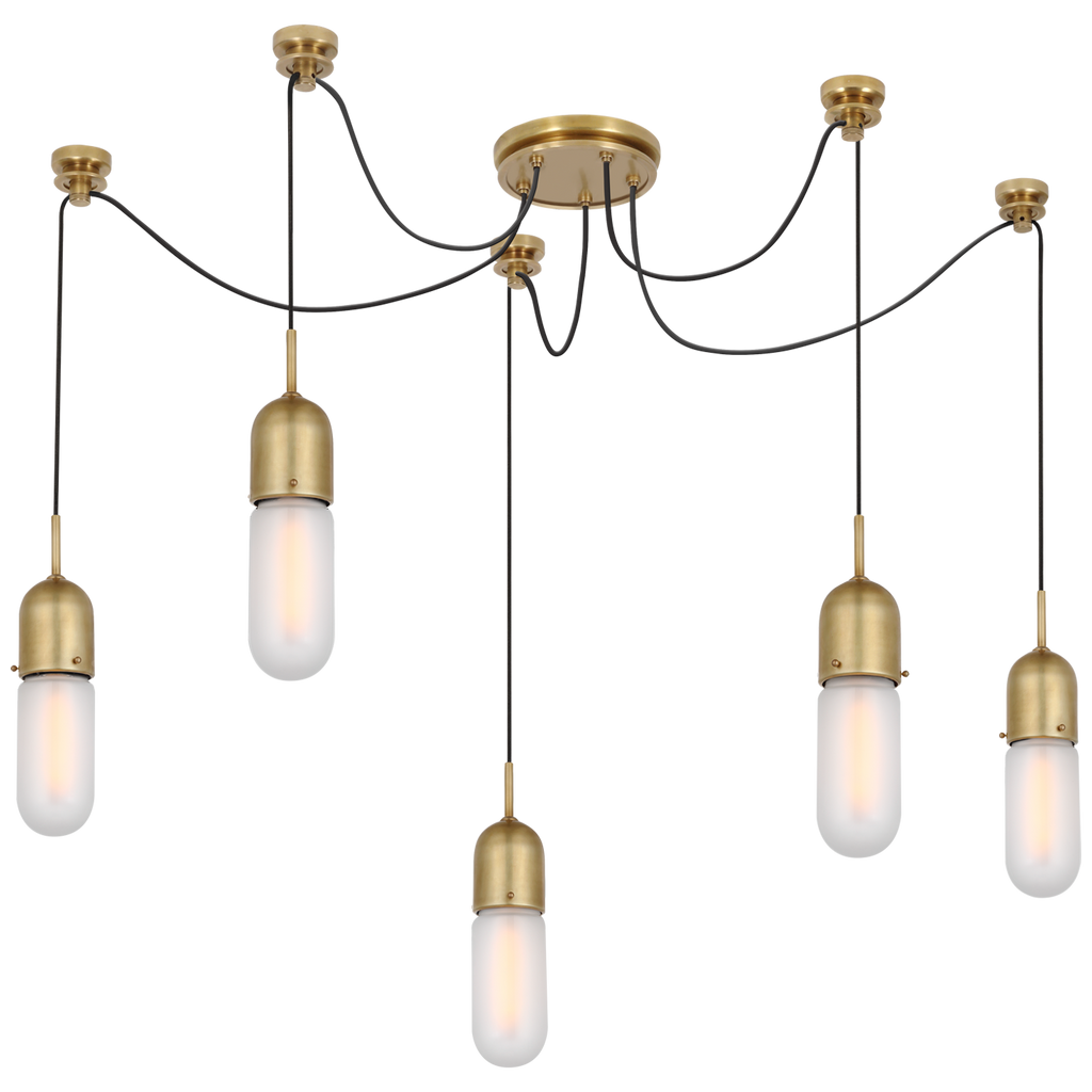 TOB5645HABFG5 Thomas O'Brien Junio 5 Light Pendants | Main Image