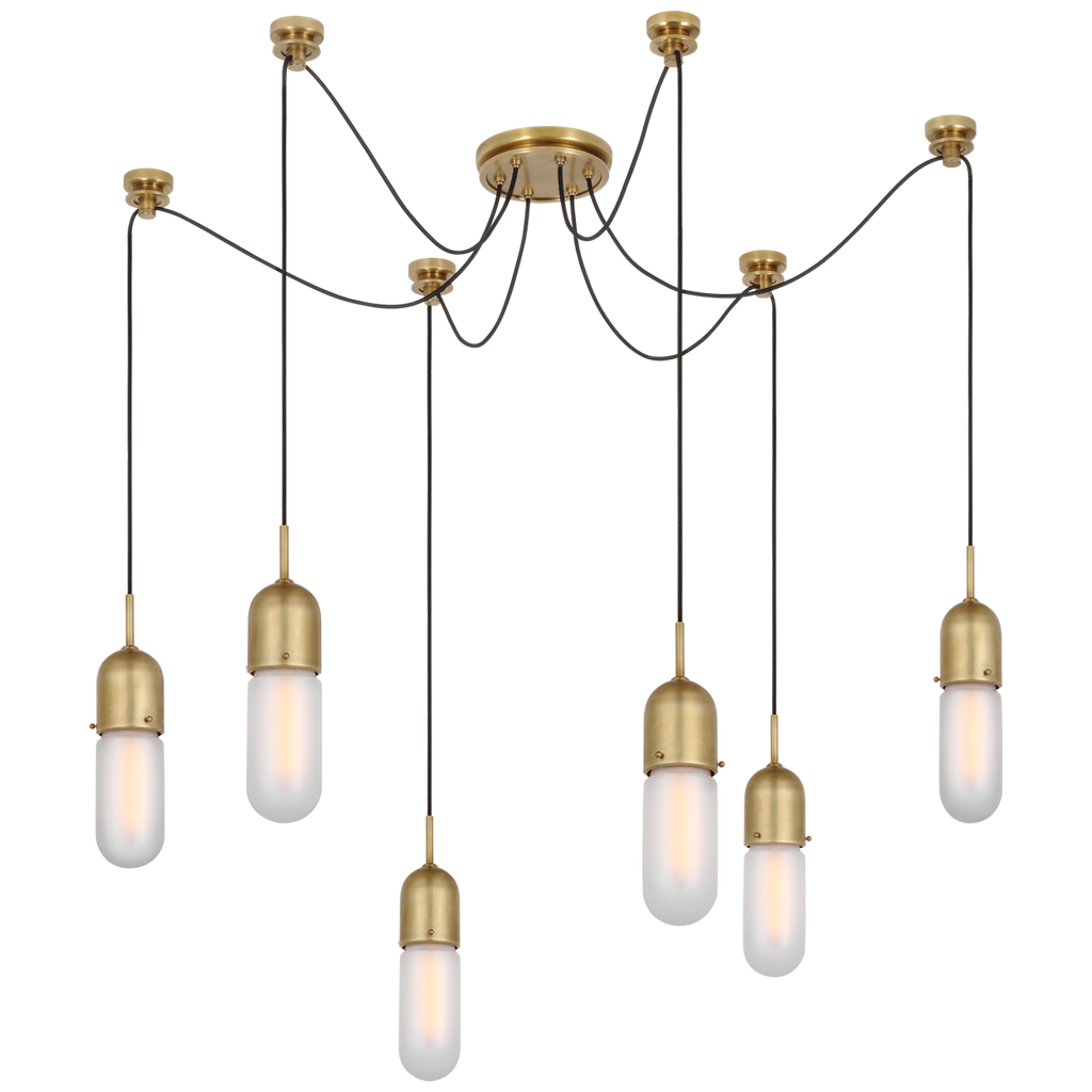 TOB5645HABFG6 Thomas O'Brien Junio 6 Light Pendants | Main Image