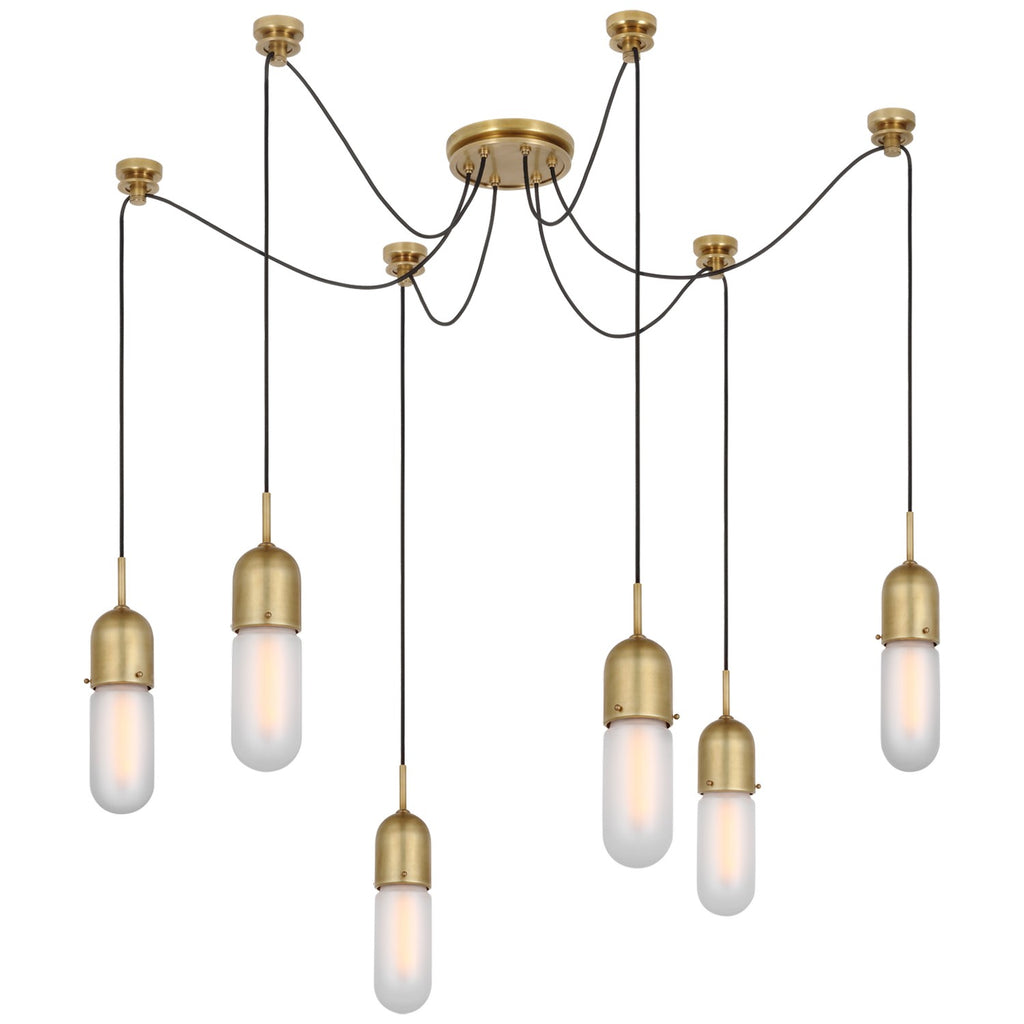 TOB5645HABFG6 Thomas O'Brien Junio 6 Light Pendants | Alternate Image