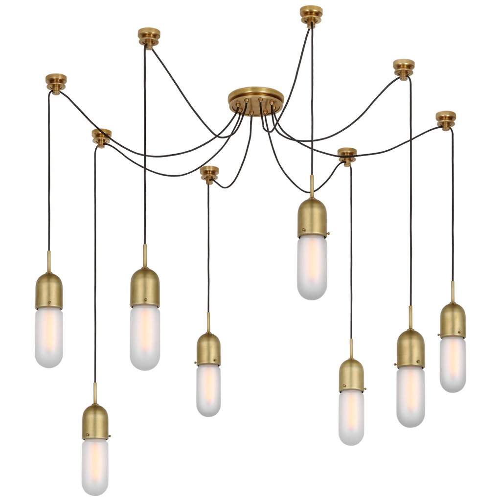 TOB5645HABFG8 Thomas O'Brien Junio 8 Light Pendants | Main Image