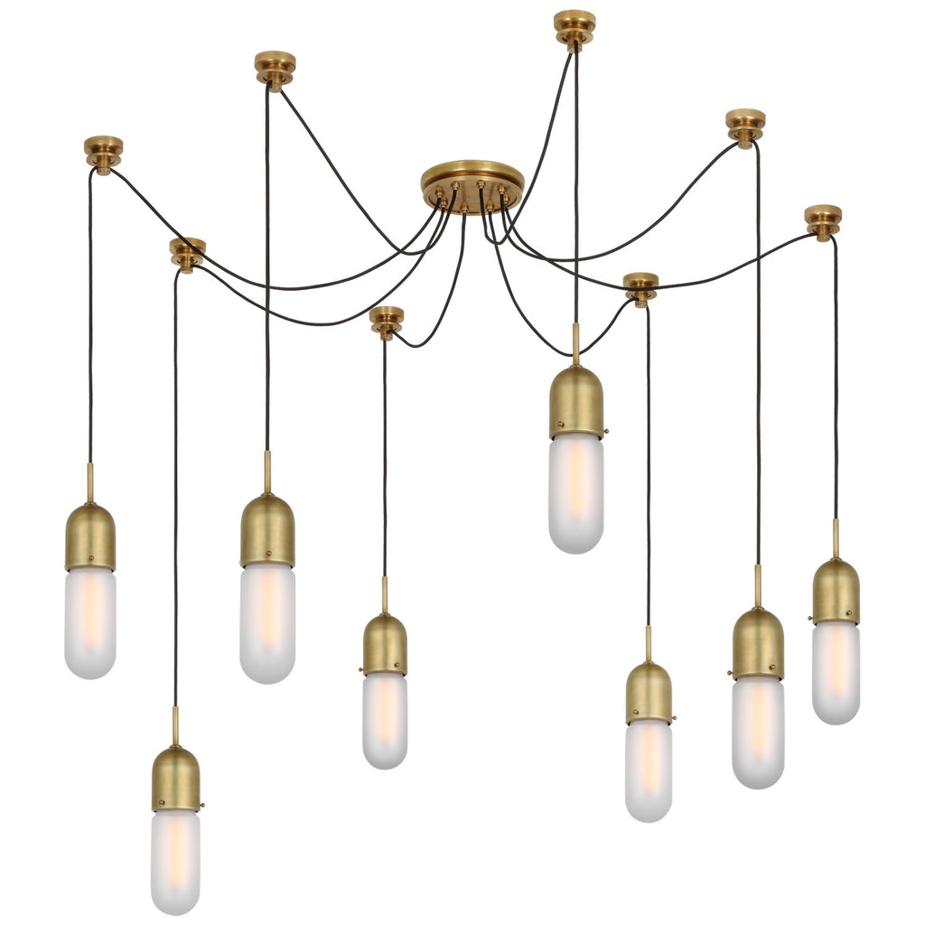 TOB5645HABFG8 Thomas O'Brien Junio 8 Light Pendants | Alternate Image