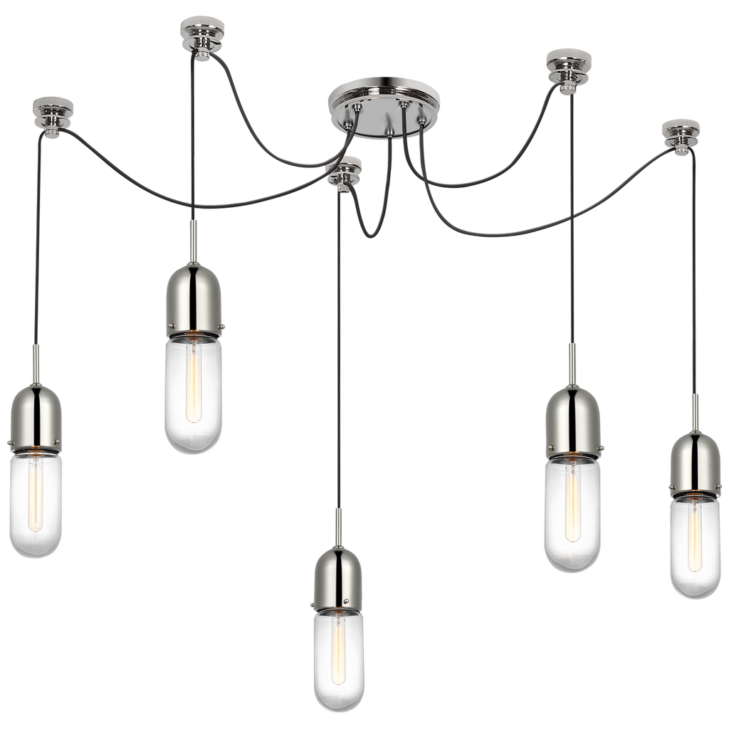 TOB5645PNCG5 Thomas O'Brien Junio 5 Light Pendants | Main Image