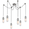 TOB5645PNFG6 Thomas O'Brien Junio 6 Light Pendants | Alternate Image